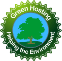 Green hosting seal - large