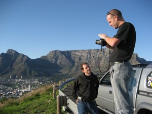 Matt and Brandon give me a sweeping view tour around Table Mountain.