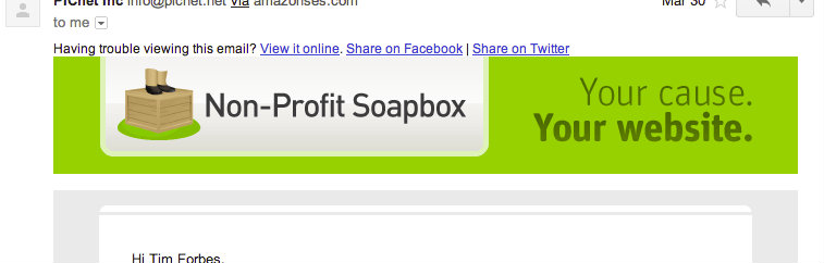 Social sharing with Soapbox Mailer for Salesforce Social sharing with Soapbox Mailer for Salesforce