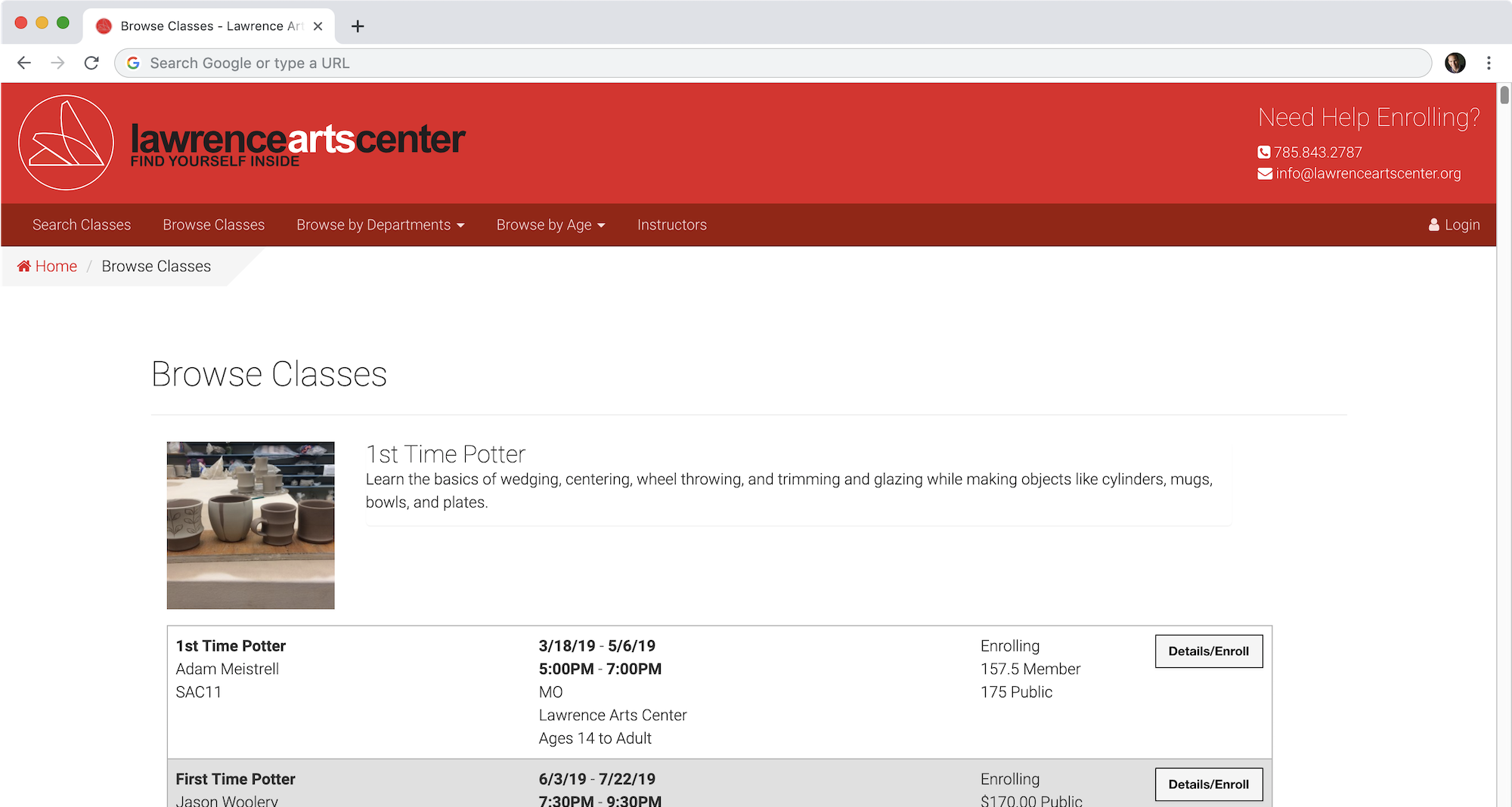 Salesforce events browse