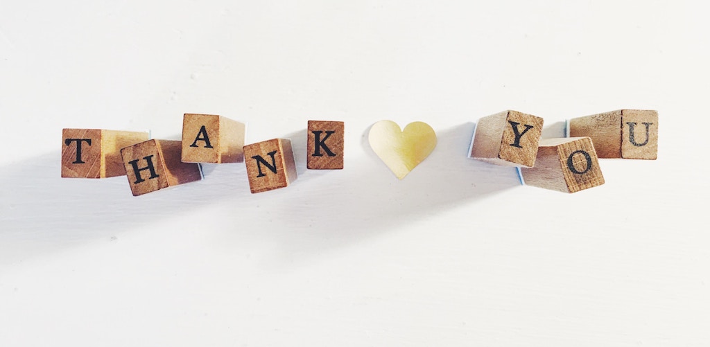 Donor thank you