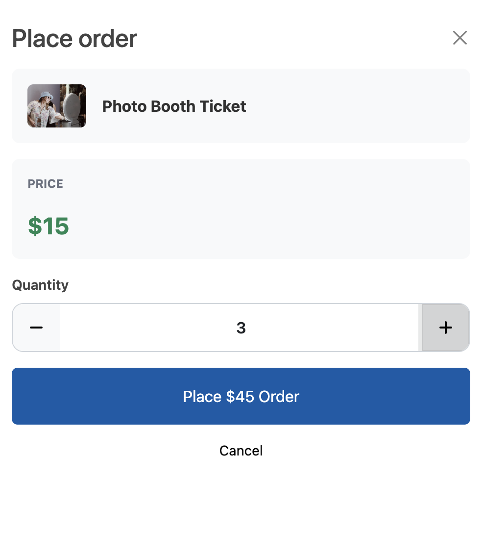 An example mobile bidding view for the Soapbox Engage Auctions app