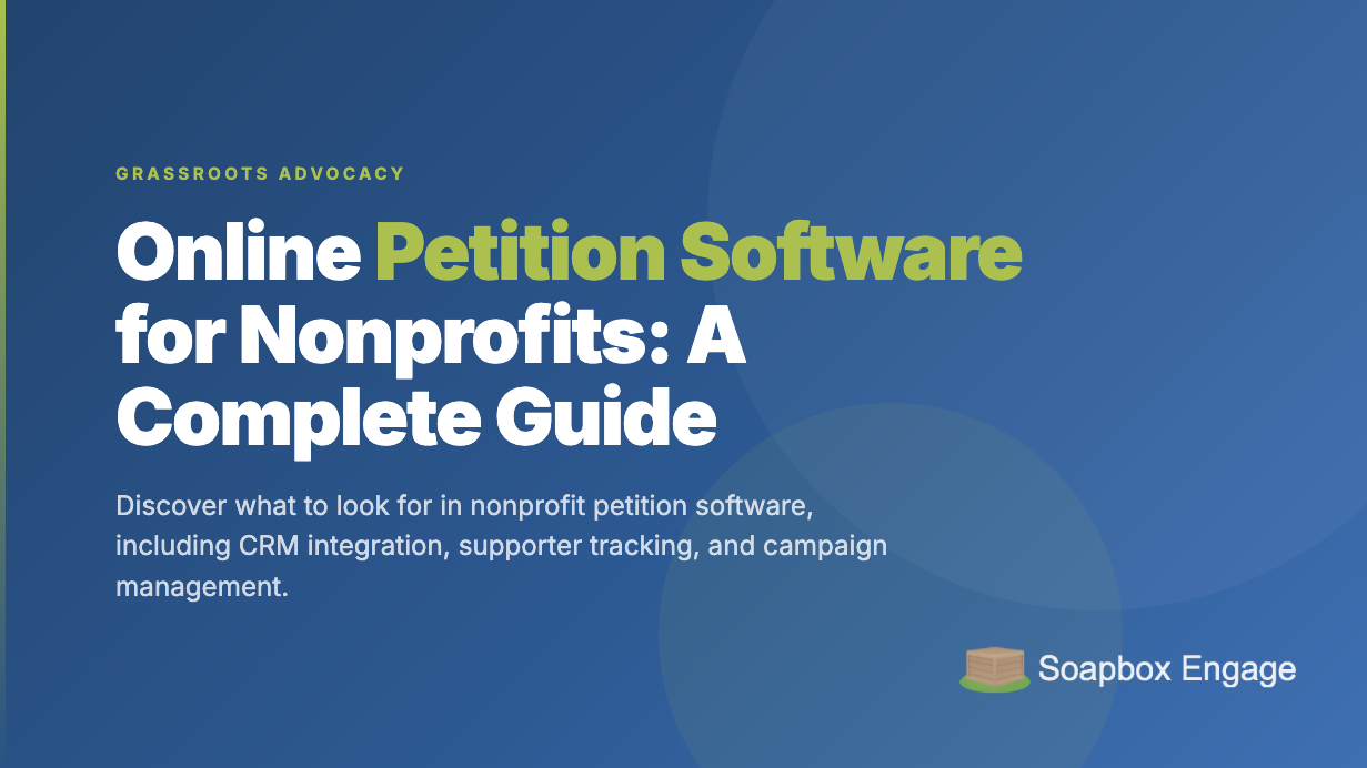 A nonprofit staff member building an online petition form that syncs to Salesforce