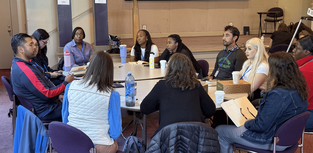 NPSP Day Oakland attendees in a breakout session at Preservation Park